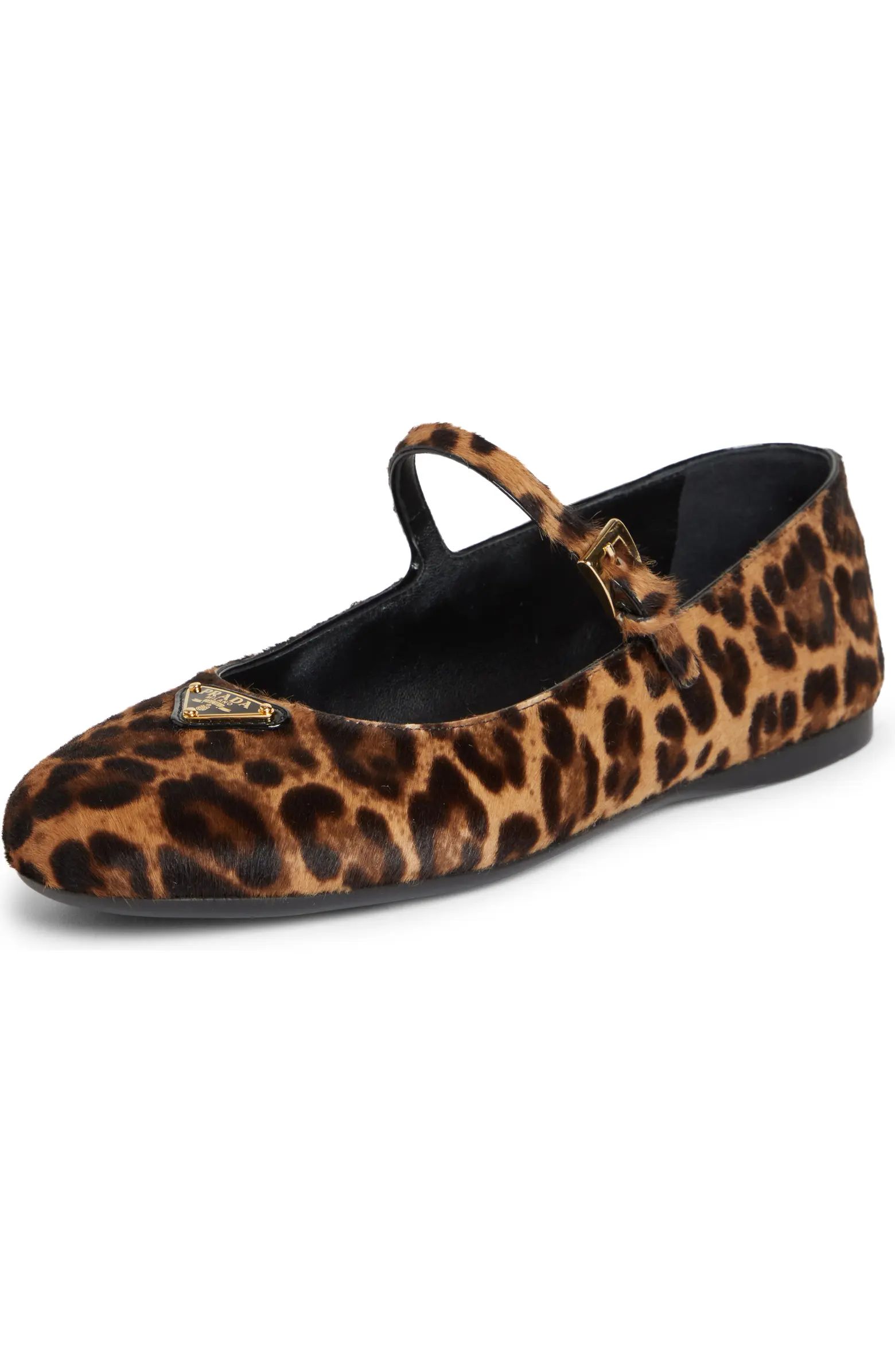 Prada Genuine Calf Hair Mary Jane Flat (Women) | Nordstrom | Nordstrom