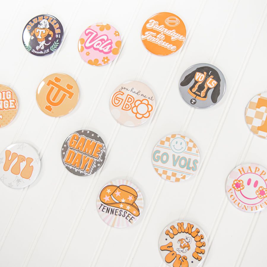Tennessee Vols 3" Buttons | 7 Variations | Southern Made Tees | Shop Southern Made & Southern Made Tees