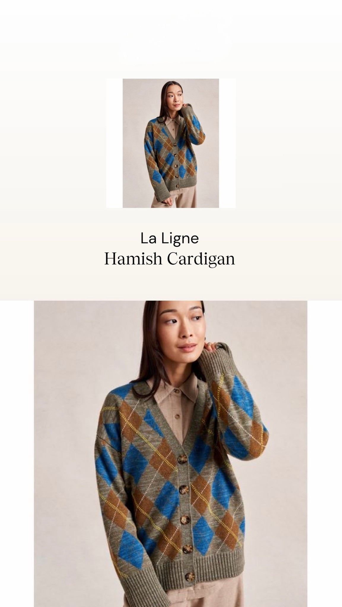Preppy is having a major moment, and this argyle cardigan is the perfect way to wear the trend. 💙🤎 The relaxed fit, rich neutral tones, and vintage-inspired pattern make it easy to style with denim, trousers, or layered over a button-down for that effortless old-money aesthetic. A timeless knit you'll reach for all fall. 🍂
On major sale too! 
#LTKStyle #ArgyleCardigan #FallFashion #PreppyStyle #OldMoneyStyle #TimelessStyle #ClassicFashion #CapsuleWardrobe #FallOutfit #SweaterWeather #CozyStyle #QuietLuxury #EverydayStyle #LTKFinds #LaLigne