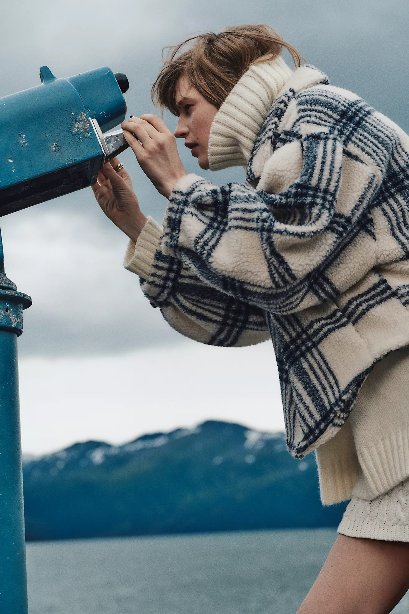 Pilcro Plaid Sherpa Shacket | Anthropologie (US)