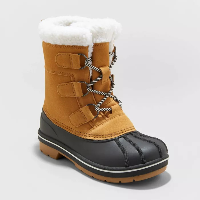 Kids' Kit Lace-Up Winter Boots - Cat & Jack™ | Target