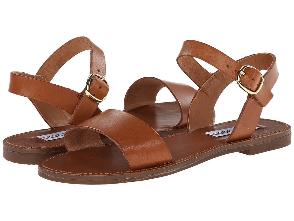 Steve Madden - Donddi Sandal (Tan Leather) Women's Sandals | Zappos