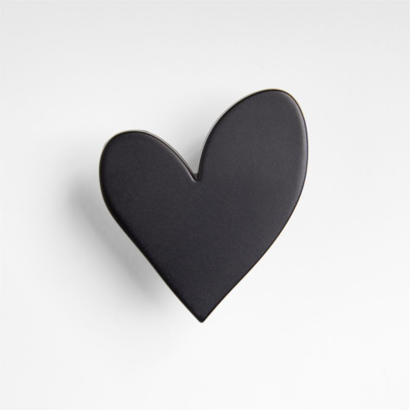 Heart Black Dresser Knob by Leanne Ford + Reviews | Crate & Kids | Crate & Barrel