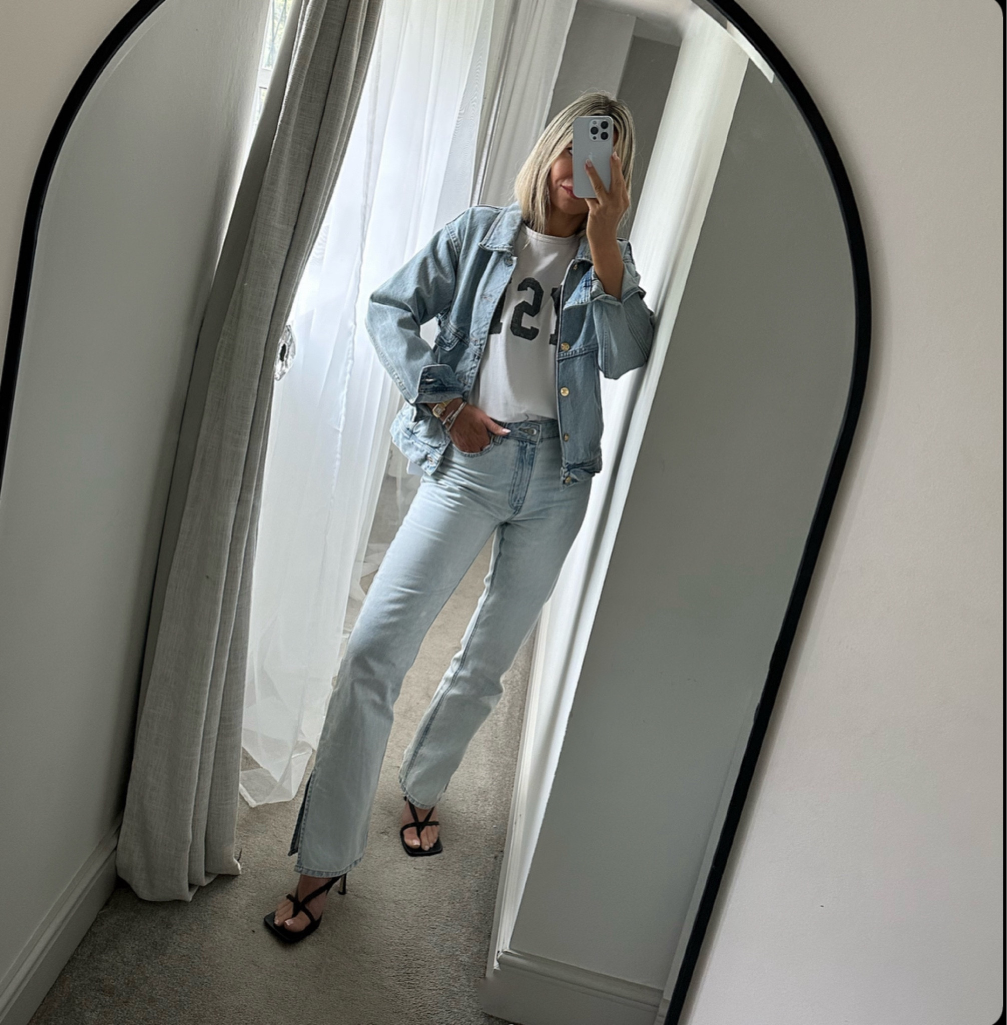 Washed denim , denim lover , denim style , denim jacket , Celine Jacket , Balenciaga heels , YSL T shirt 

#LTKluxury #LTKsummer #LTKeurope