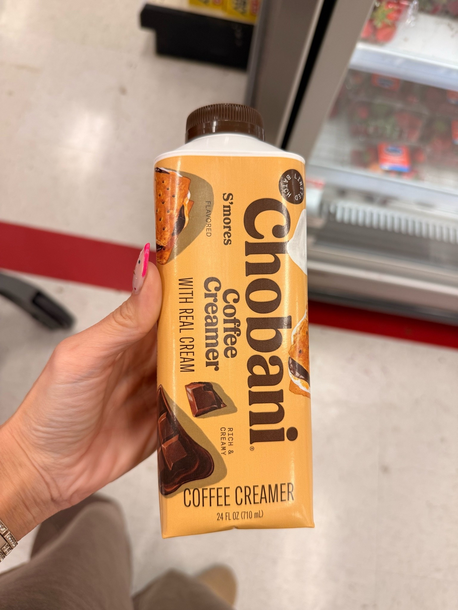 Found this s’mores coffee creamer at @Target  and it is SO good in iced coffee 🤎

Tastes like a melted s’more coffee. Thought I would share it here in case you want to try it for your next Target pickup ☕️🤍

#LTKmomlife #LTKselfcare #LTKfoodie