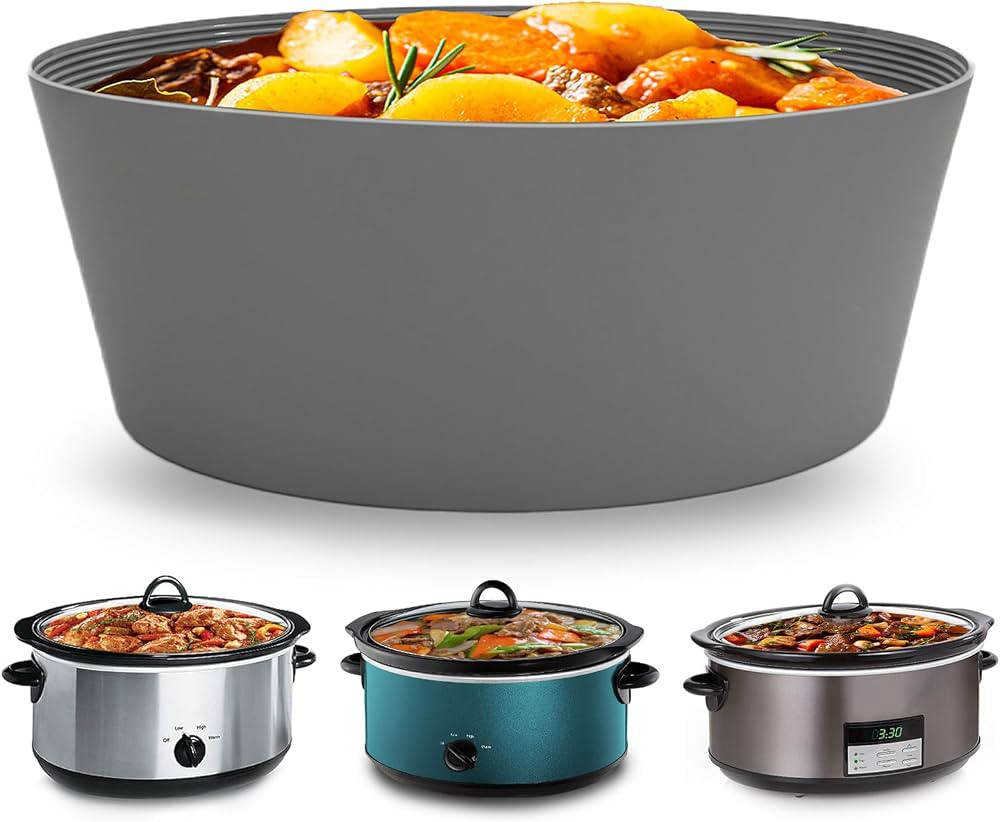 Silicone Slow Cooker Liners for 7-8QT CrockPot and other Oval Slow Cookers - Silicone Crock Pot L... | Amazon (US)
