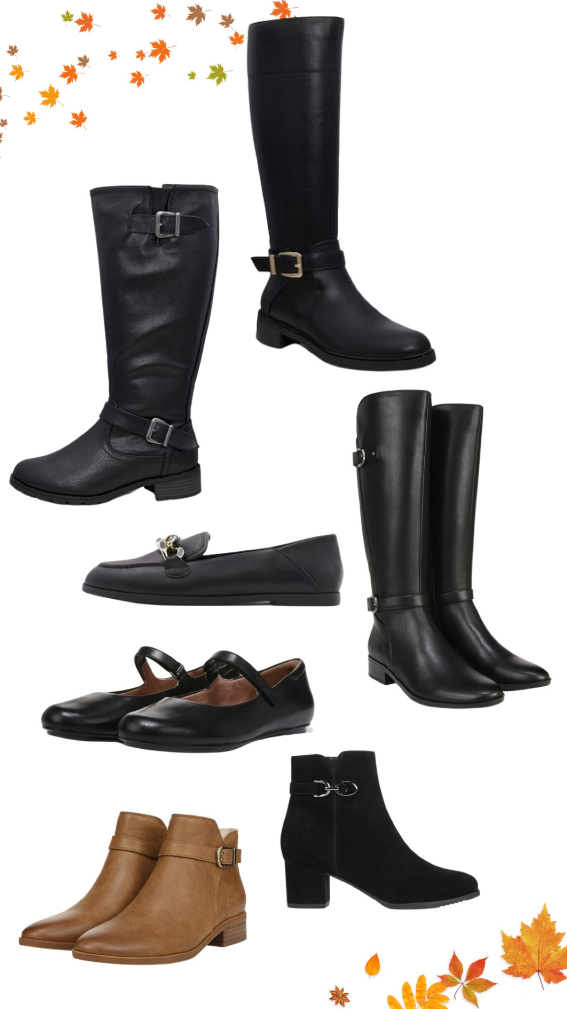 Fall Outfits

I’m looking for a new pair of black boots & loafers. Here are a few that I’m considering. Hoping they go on sale soon.