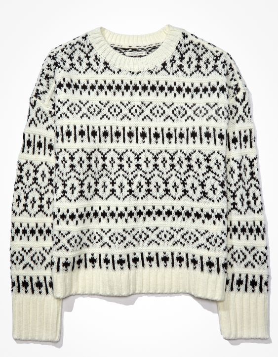 New + Online Only
    
  
    AE Fairisle Crew Neck Sweater | American Eagle Outfitters (US & CA)