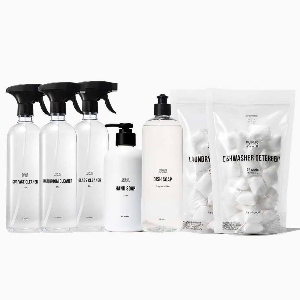 Cleaning Essentials Set - Fragrance Free | Public Goods | Public Goods