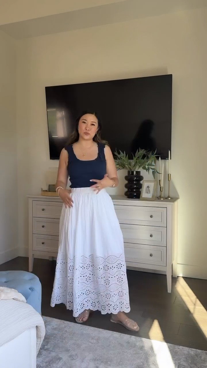 Summer fashion, summer style, easy ootd, outfit inspo, white skirt, maxi skirt, basic tank, tcs, trending

#LTKootd #LTKSeasonal #LTKPetite