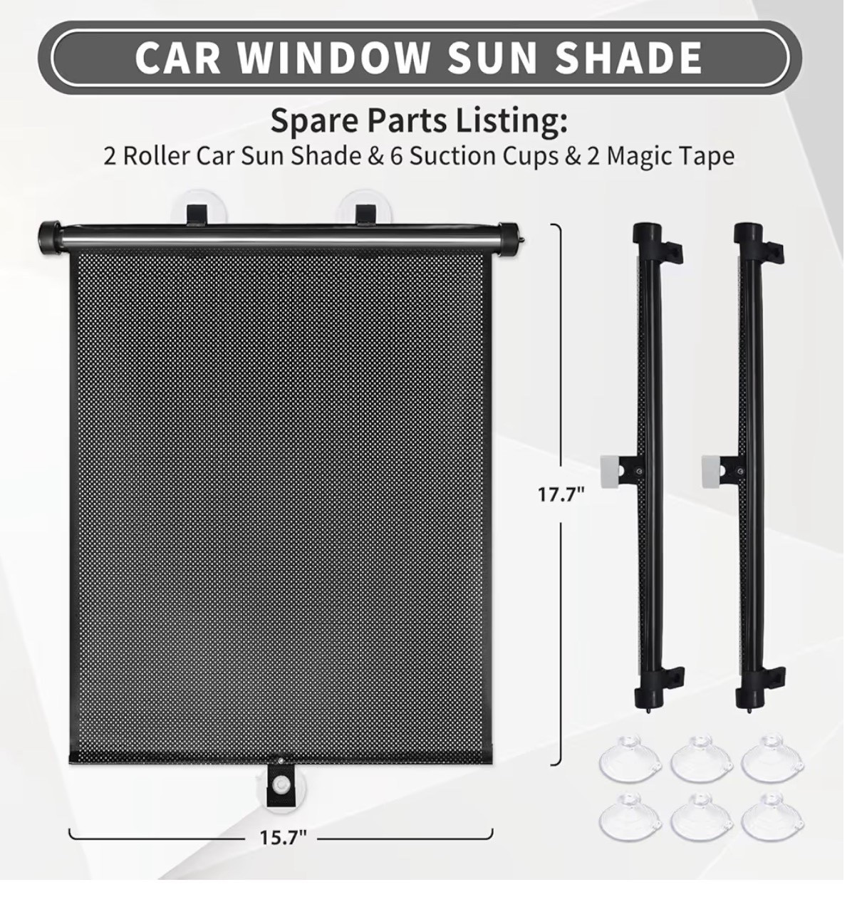 Sfee Car Window Shade for Side Windows, 2 Pack Sun Shade Retractable for Car Blocks Heat and UV Rays Glare Protection Roller Sunshade Visor for Baby, Kids, Pets, Passengers

#LTKvlog #LTKdayinmylife #LTKHome