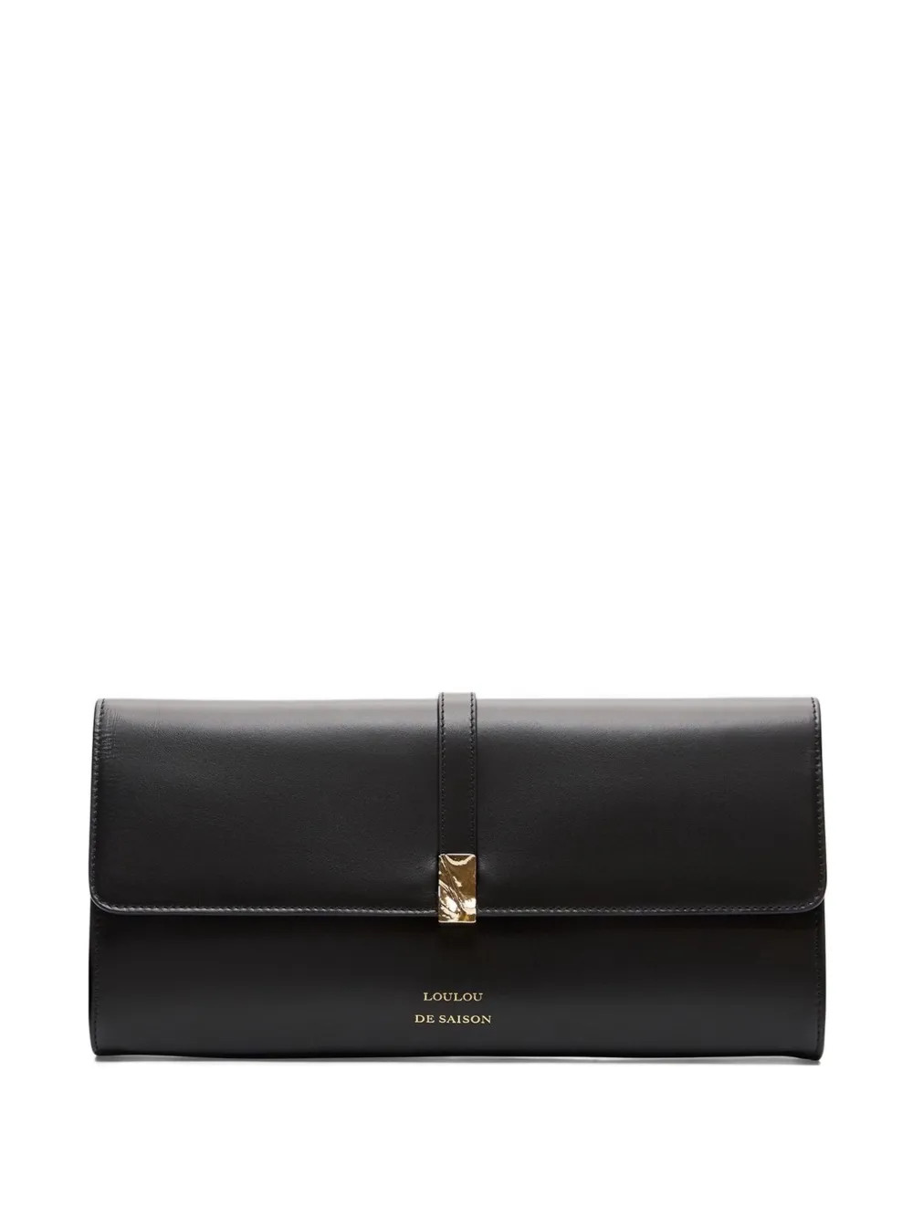 LouLou De Saison Elmer Leather Clutch | Black | FARFETCH | Farfetch Global