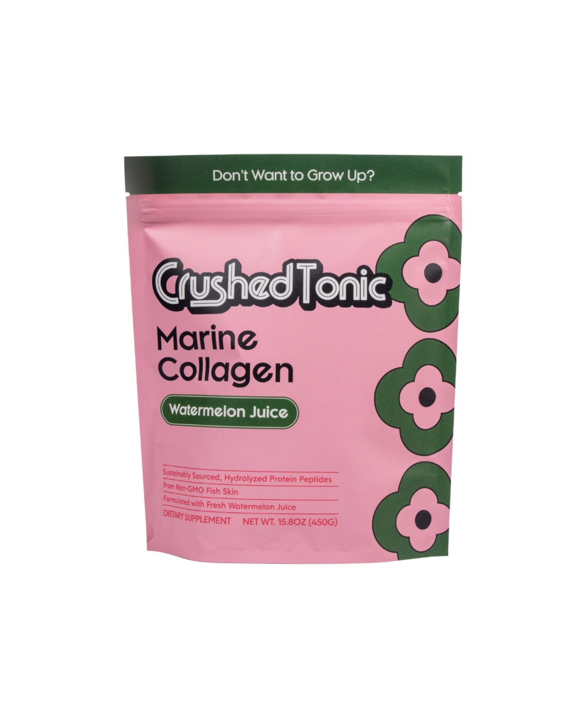 Crushed Tonic Watermelon Juice Marine Collagen Powder - Pink/green | Macy's