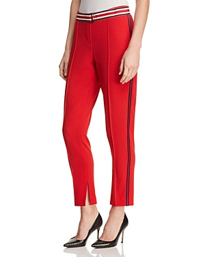T Tahari Bruna Belted Side-Stripe Pants | Bloomingdale's (US)