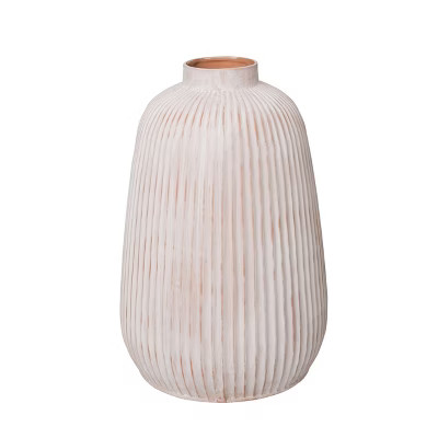 VIP Terracotta 14 in. White Wide Vase | Target