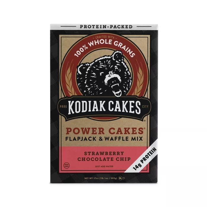 Kodiak Cakes Power Cakes Strawberry Dark Chocolate Pancake Mix - 18oz | Target