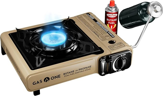 Gas One GS-3400P Propane or Butane Stove Dual Fuel Stove Portable Camping Stove - Patented - with... | Amazon (US)