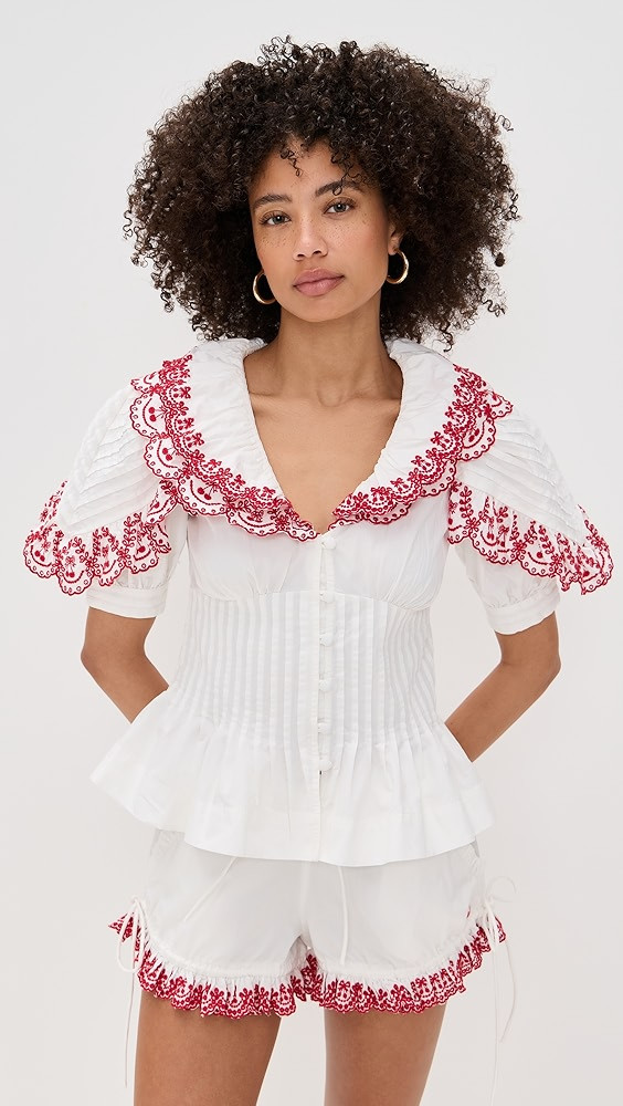 Damson Madder Cherries Caroline Blouse | Shopbop | Shopbop