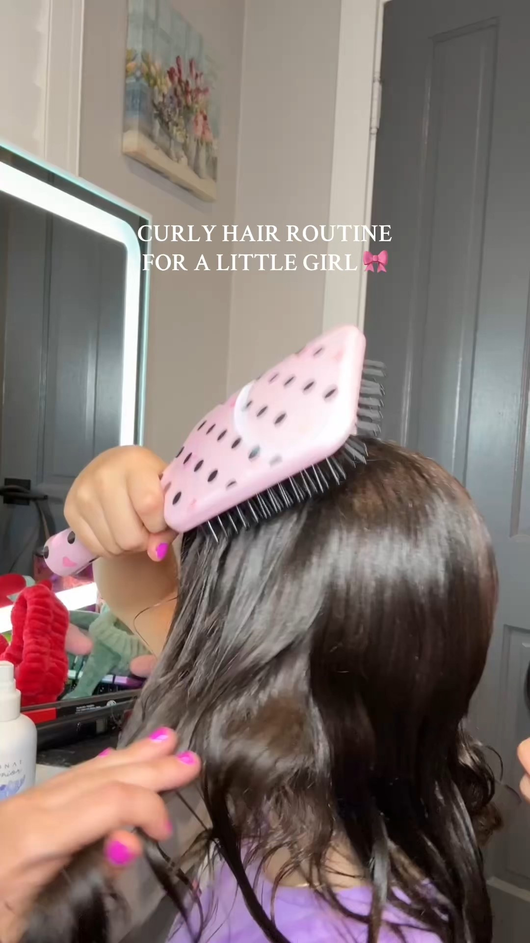 Curly hair routine 