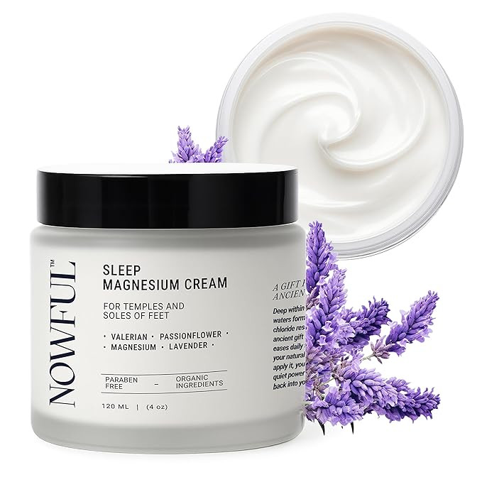Sleep Aid Magnesium Cream - Valerian Root & Passionflower for Calm - Natural Night Balm for Anxie... | Amazon (US)