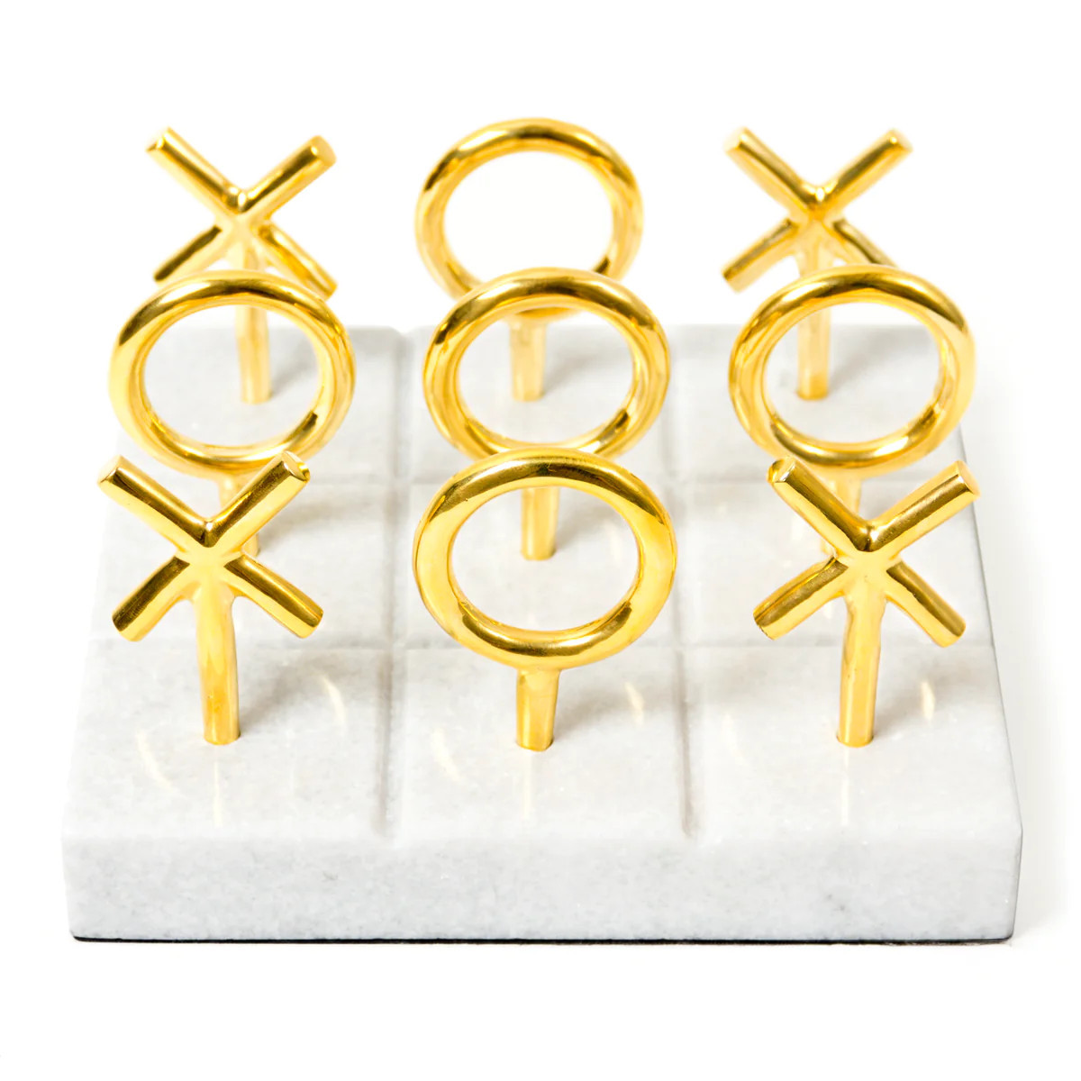 Brass Tic-Tac-Toe Set | Jonathan Adler US