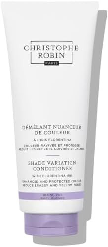 Christophe Robin Shade Variation Baby Blonde Toning Purple Conditioner with Florentina Iris, Neut... | Amazon (US)