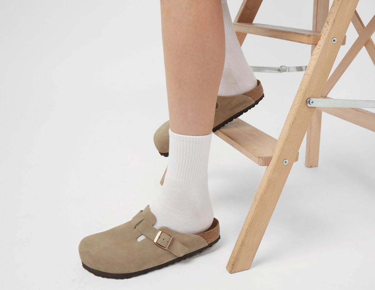 Brown Birkenstock Boston Soft Footbed Womens | size? | size? (UK)