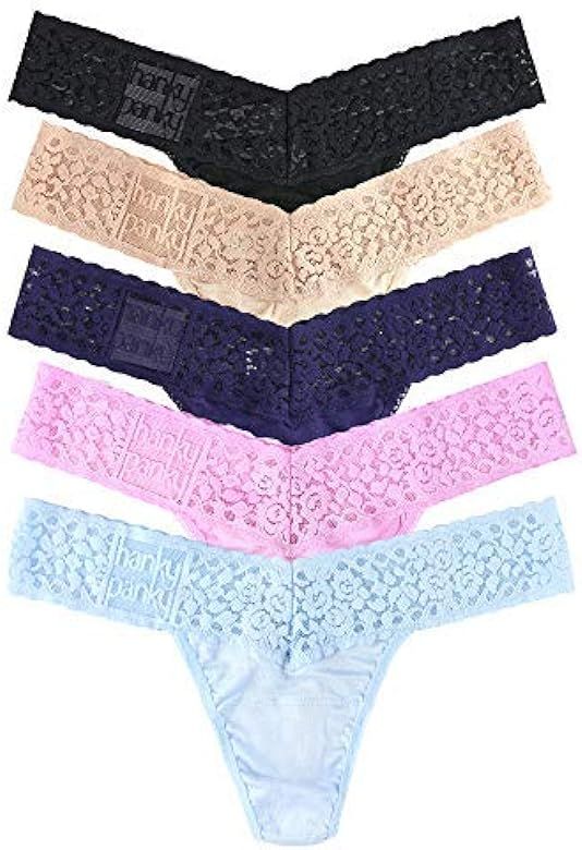 hanky panky, Modal Low Rise Thong 5 Pack, One Size (2-12) | Amazon (US)