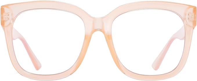JIM HALO Blue Light Blocker Glasses for Women Oversized Square Computer Glasses Reduce Eye Strain... | Amazon (US)