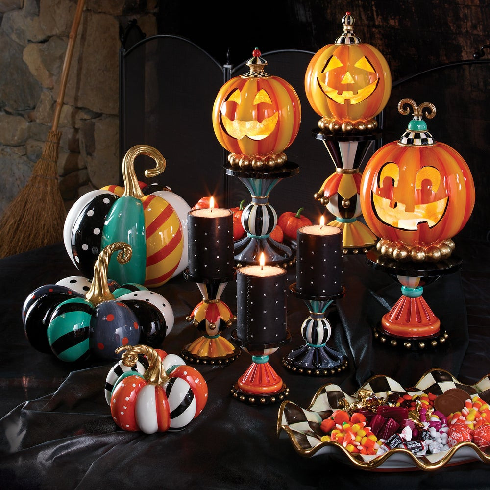 Patchwork Spice Mini Pumpkin | MacKenzie-Childs