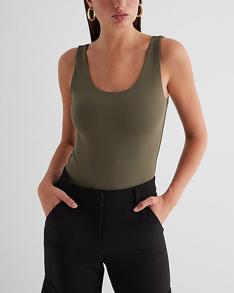Body Contour High Compression Scoop Neck Bodysuit | Express