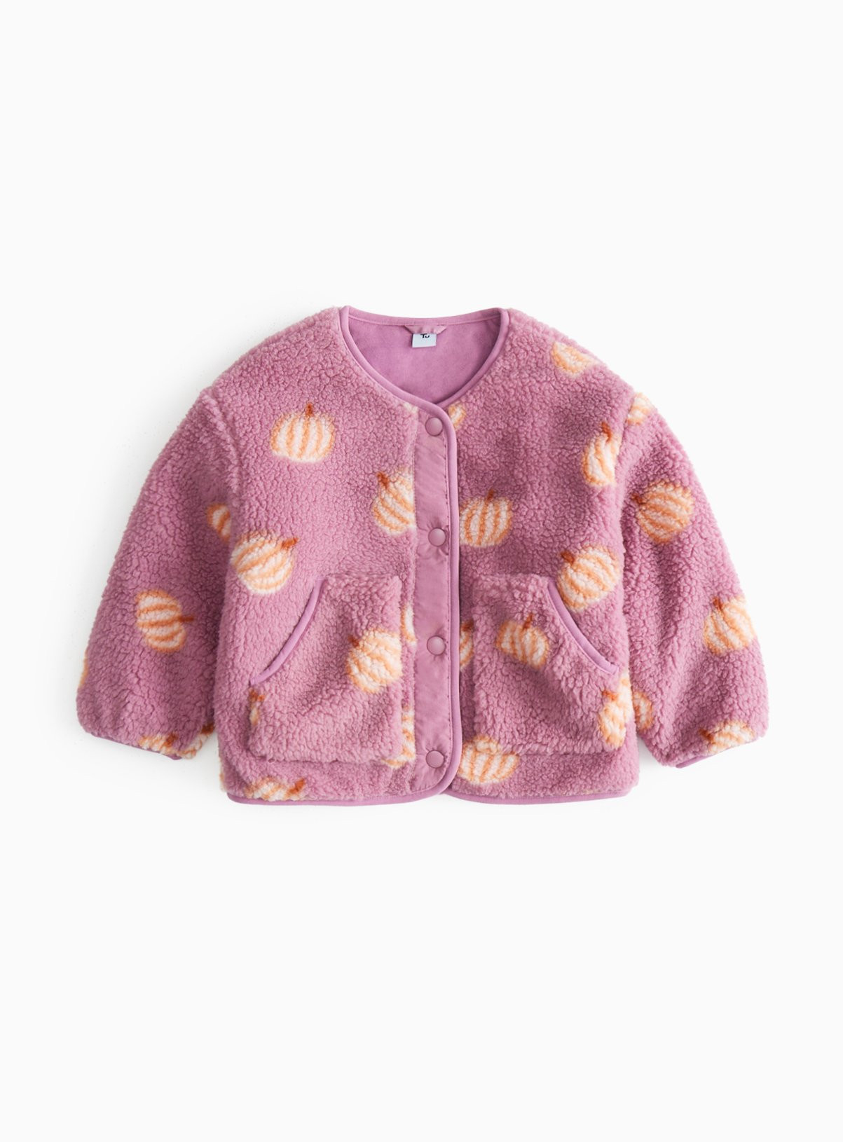 Purple Purple Halloween Pumpkin Borg Fleece Jacket (3-4 Years) - Tu by Sainsbury's | Tu Clothing