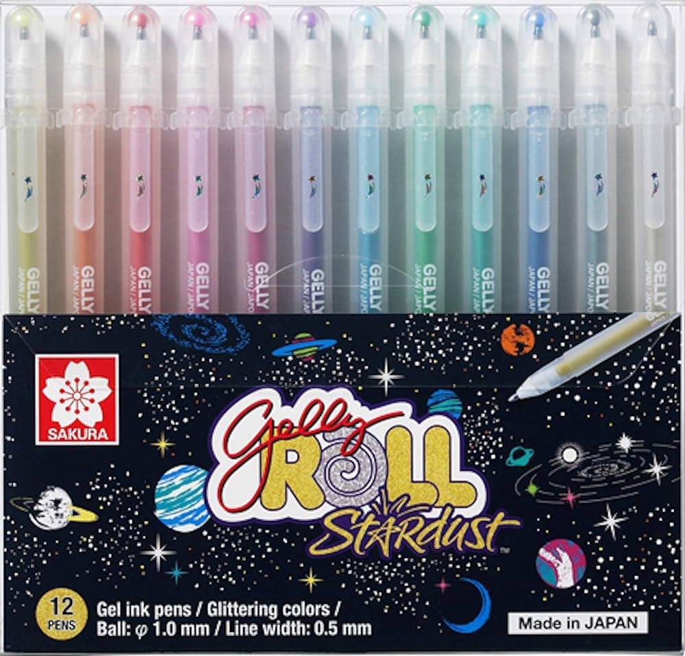 SAKURA Gelly Roll Stardust (Made in Japan) [Limited Edition] Gel Ink Pen Set - Bold Sparkling, Gl... | Amazon (US)