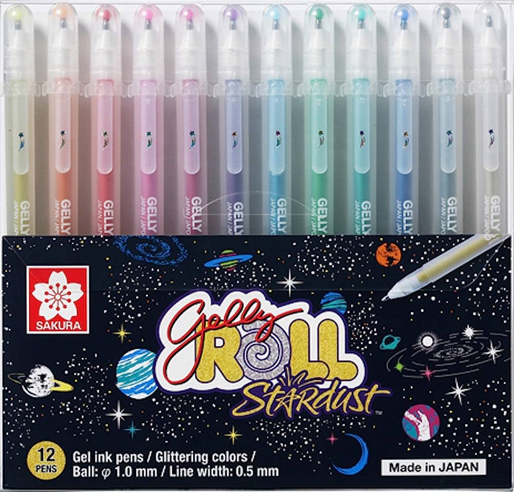 SAKURA Gelly Roll Stardust (Made in Japan) [Limited Edition] Gel Ink Pen Set - Bold Sparkling, Gl... | Amazon (US)