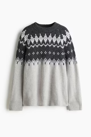 Jacquard-knit jumper | H&M (UK, MY, IN, SG, PH, TW, HK)
