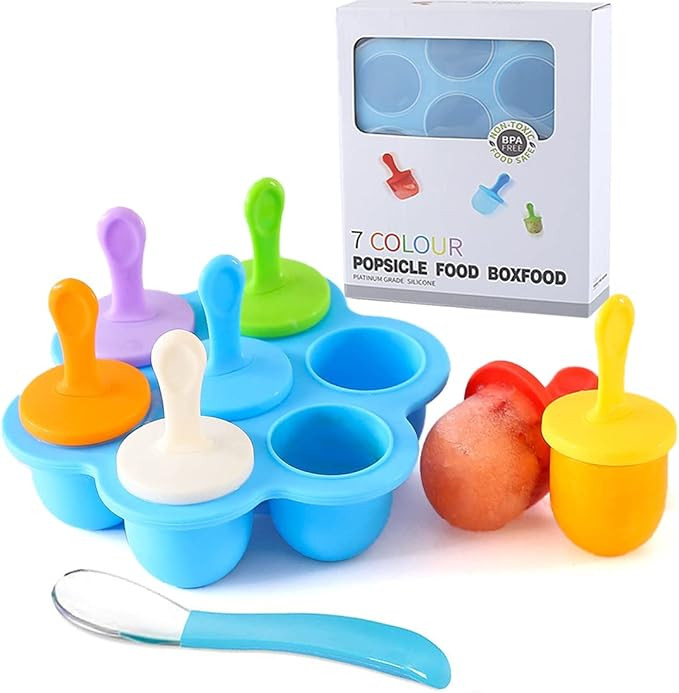 Silicone Popsicle Molds, Ice Pop Molds, Storage Container for Homemade Food, Kids Ice Cream DIY P... | Amazon (US)