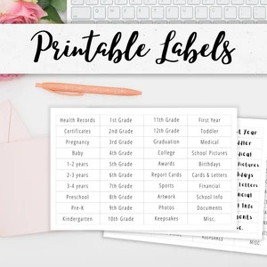 Milestone Tote Labels - Milestone Tote Name decal and Folder Labels DIY Kit - Sticker Name -Kids ... | Etsy (US)