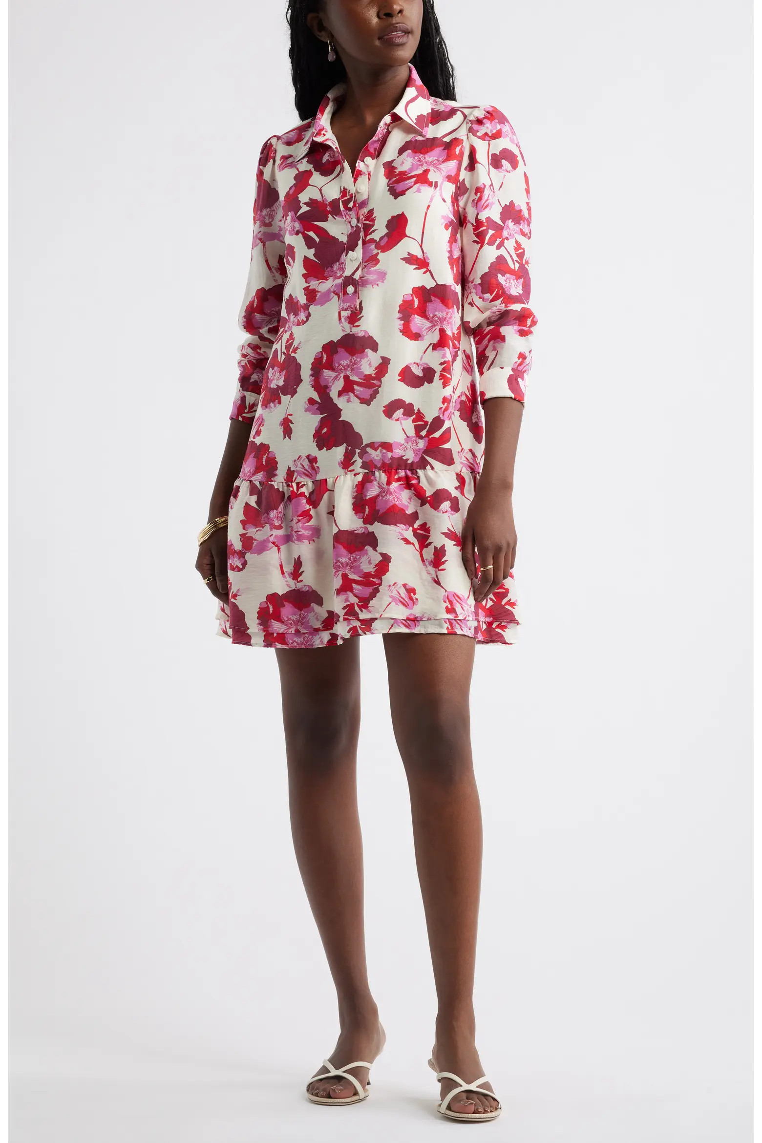 Floral Print Shirtdress (Women) | Nordstrom | Nordstrom