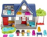 Fisher-Price Little People Friends Together Play House, Electronic Playset with Smart Stages Learnin | Amazon (US)