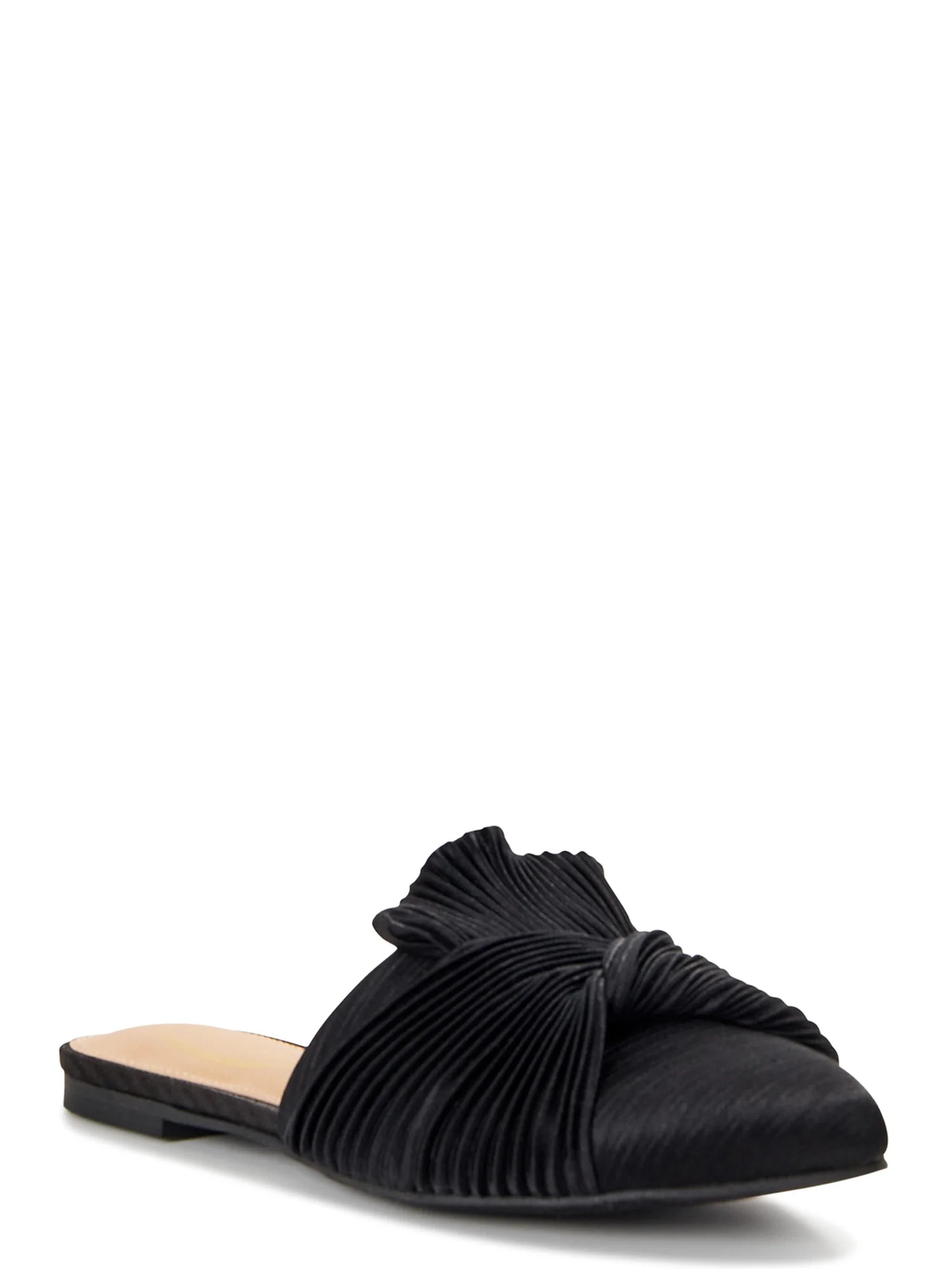 Scoop Women's Crinkle Satin Mules - Walmart.com | Walmart (US)