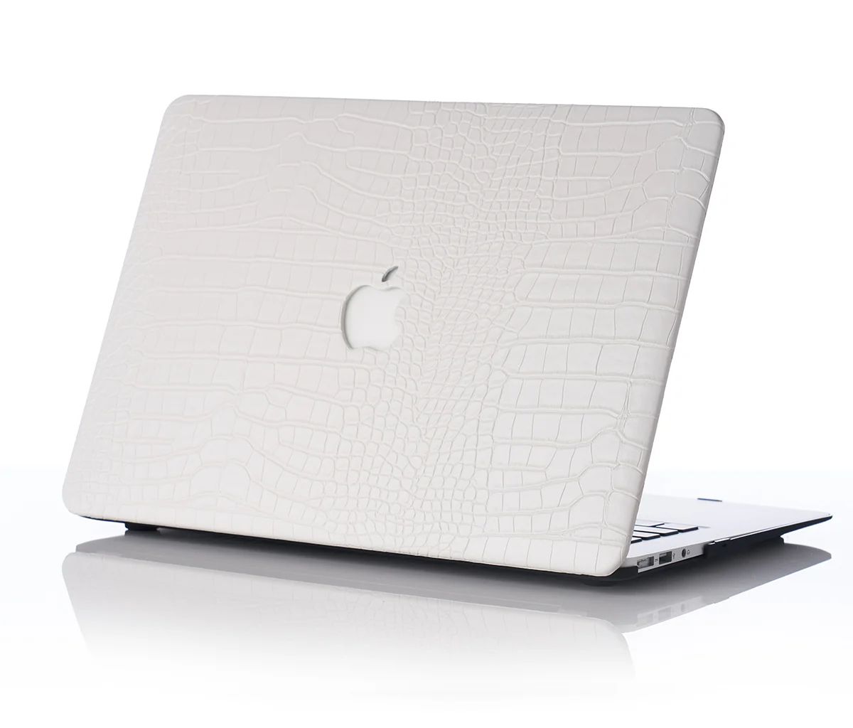 Snow Faux Crocodile MacBook Case | Chic Geeks