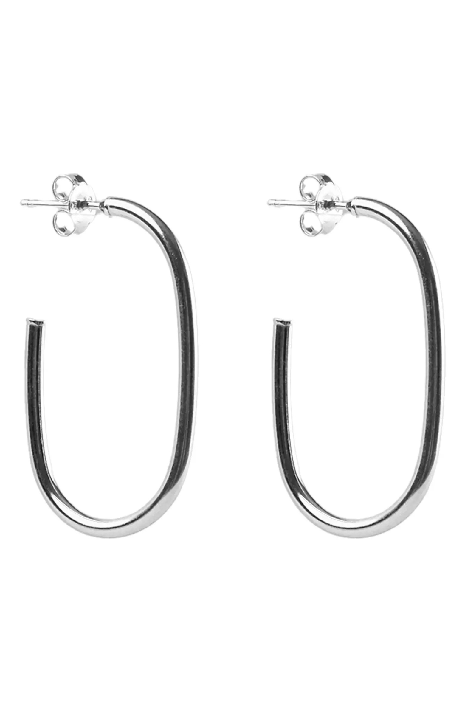 Argento Vivo Sterling Silver U-Shape Hoop Earrings | Nordstrom | Nordstrom
