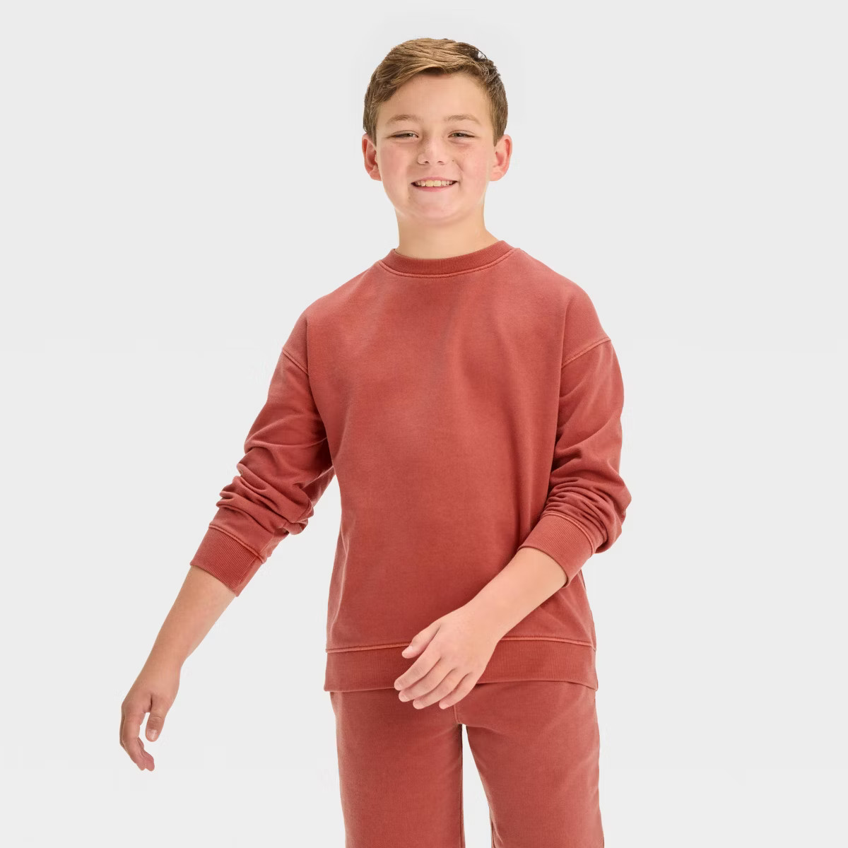 Boys' Washed French Terry Pullover Sweatshirt - Cat & Jack™ | Target