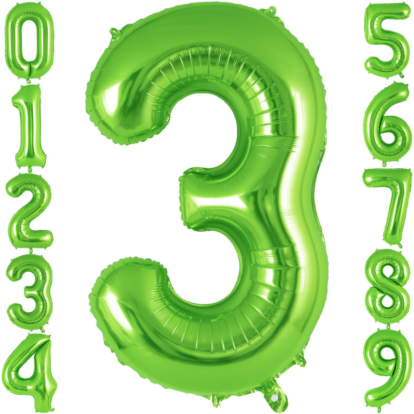 Green Number 6 Balloon 40 Inch, Big Large Foil Helium Number Balloons, Jumbo Giant Mylar Number 6... | Amazon (US)
