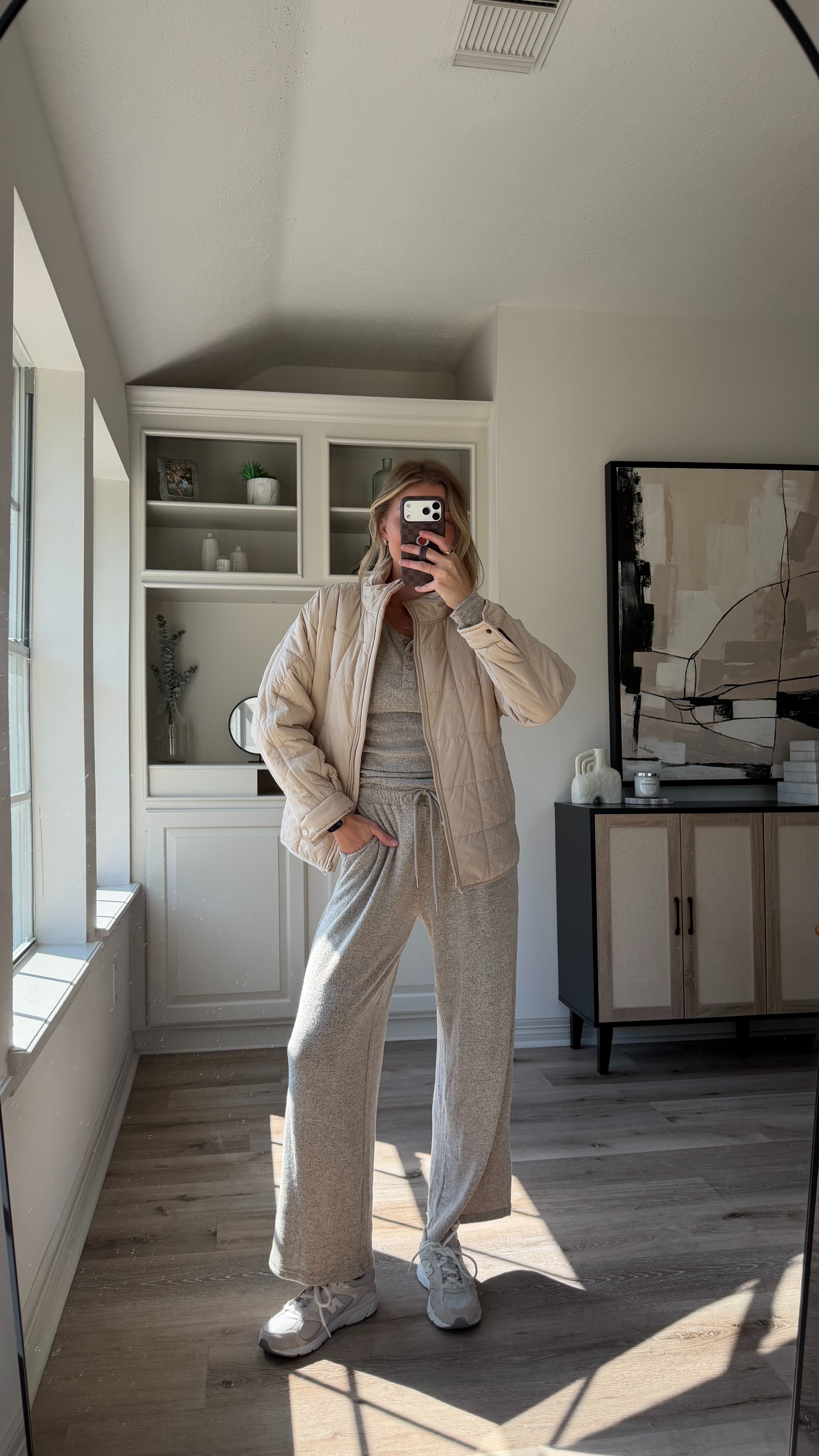 Ultimate comfy fall outfit! Wearing small in lounge set + small in puffer 

 #LTKootd