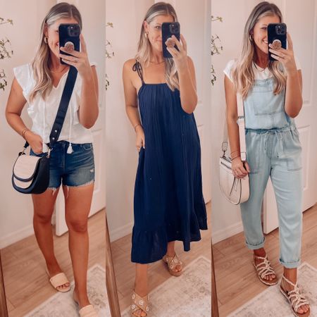 NEW WALMART LOOKS FOR SUMMER!!! I’m in my true small in the white top, size 4 shorts - true to size / size XS maxi - runs big / size S overalls (soooo soft!!!!) / **all shoes I’m an 8.5. I’m in between 8/8.5 and like the fit of 8.5 for reference! 


-
Casual summer looks
Summer outfit ideas
Summer wear
Walmart finds
Walmart fashion
Affordable outfits
Summer style


#LTKunder50 #LTKtravel #LTKstyletip