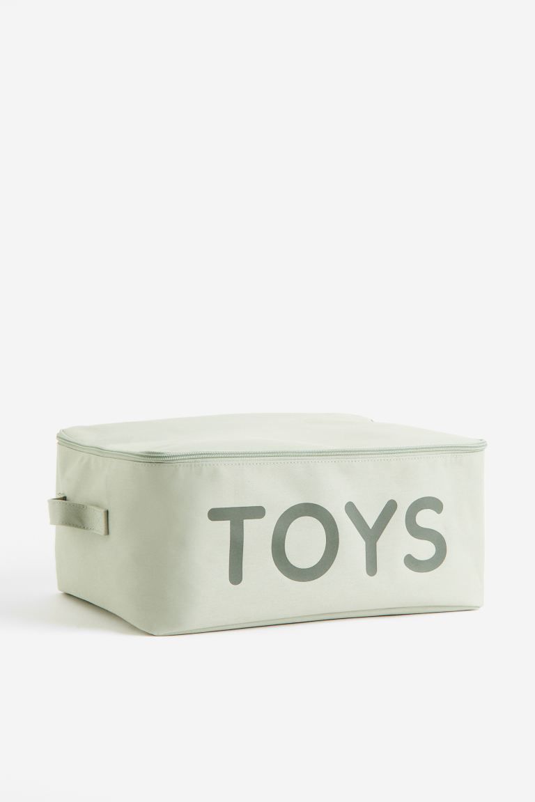 Toy Storage Basket with Lid - Light green - Home All | H&M US | H&M (US + CA)