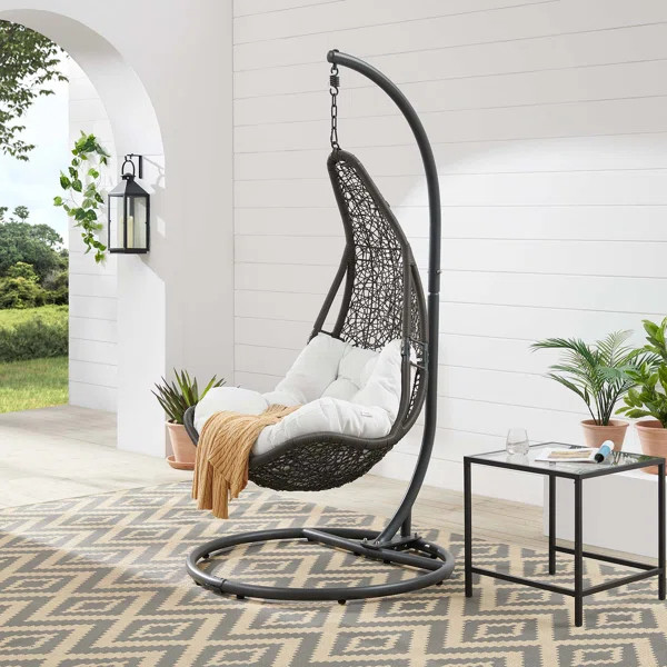 Abate Wicker Rattan Outdoor Patio Swing Chair | Wayfair North America
