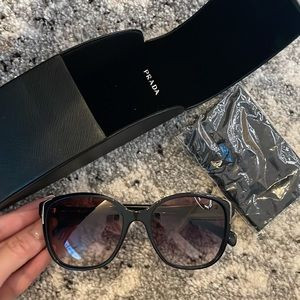 New Prada Black Purple Gradient Sunglasses | Poshmark