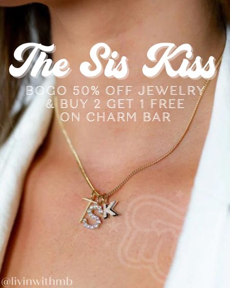 The Sis Kiss Memorial Day SALE!!

BOGO 50% off jewelry PLUS buy 2 get 1 free on all charm bar!

#LTKfindsunder100 #LTKGiftGuide #LTKsalealert